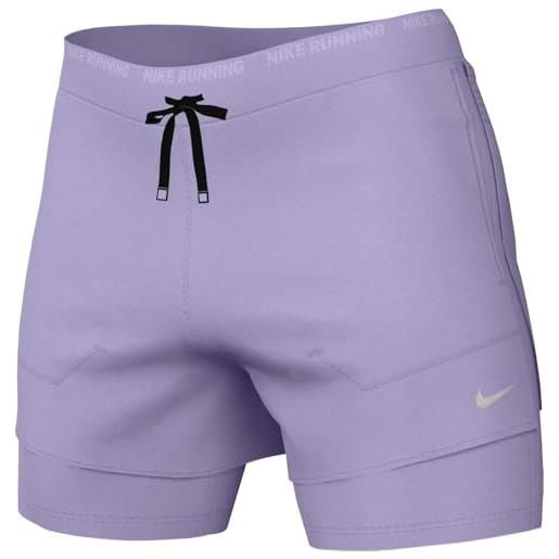 Nike stride dri-fit - pantaloncini da corsa ibridi da uomo, 12,5 cm, dm4757