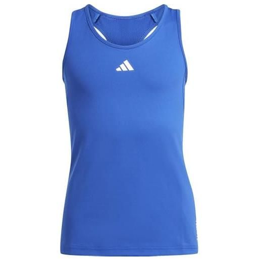 adidas fille techfit tank, team royal blue/white, 13-14 years