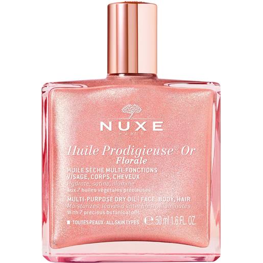 LABORATOIRE NUXE ITALIA Srl nuxe huile prodigieuse or florale - olio prodigioso floreale illuminante per viso, corpo e capelli - 50 ml