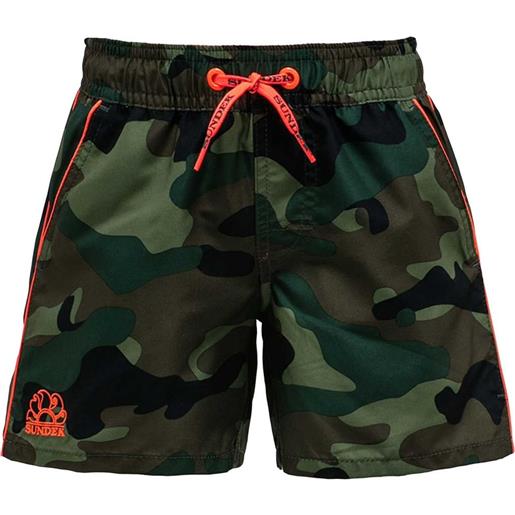 SUNDEK boxer con elastico e piping camo bambino