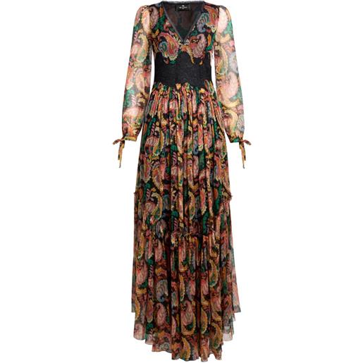 ETRO abito con stampa paisley - nero