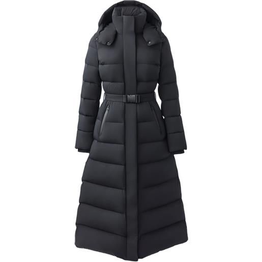 Mackage piumino calina-city con cappuccio - nero