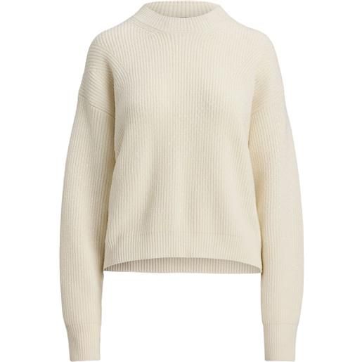 Ralph Lauren Collection maglione a coste con paillettes - toni neutri