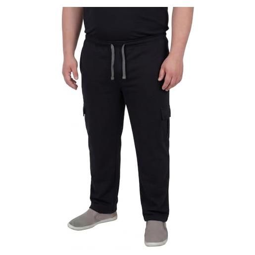 BE BOARD Pantaloni Uomo Sportivi In Pile - Modello 9834 CONF - Taglie Forti E Gamba Dritta