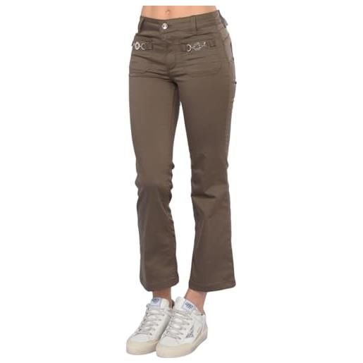 Liu Jo jeans Liu Jo pantaloni bottom up vita alta divine ma4269t7144 verde scuro verde