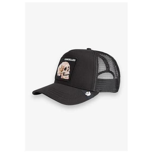 Goorin Bros. trucker - berretto the cancelled skull void black nero, taglia: taglia unica