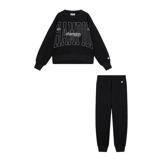 Champion legacy girls tuta, nero, xl bambine e ragazze