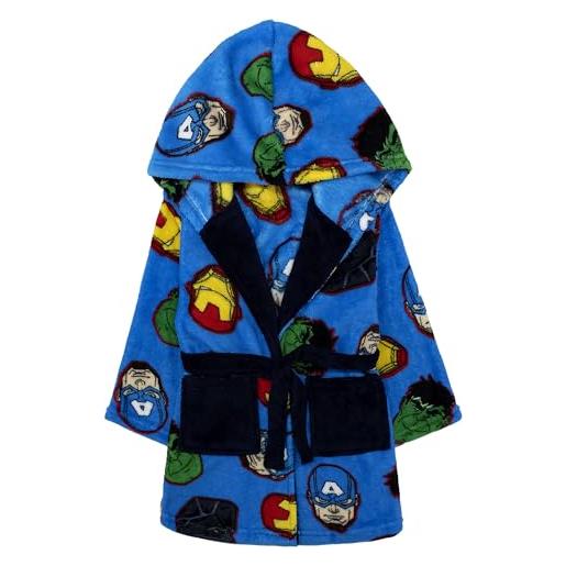 Marvel vestaglia avengers in pile invernale 6 anni per bambino 6993