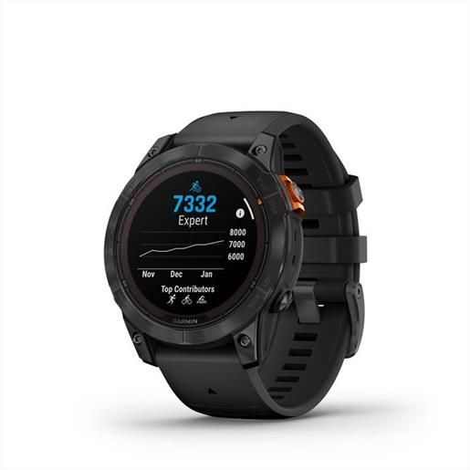 Garmin - smartwatch fenix 7 pro solar, glass-sltgryss w/blk bnd