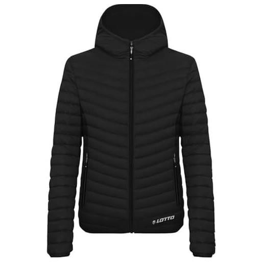Lotto piumino uomo invernale - trapuntato - giubbotto uomo 110 grammi 4 stagioni imbottito 449154 (black, 3xl)