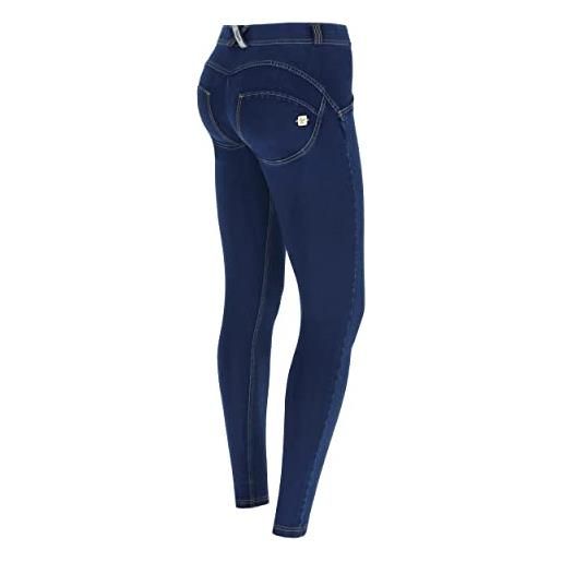FREDDY - jeggings push up wr. Up® superskinny jersey-denim organico, donna, denim scuro, extra small