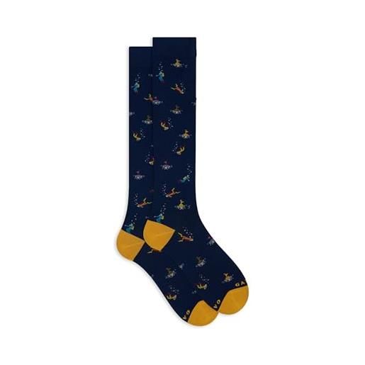 Gallo men's long socks made in italy