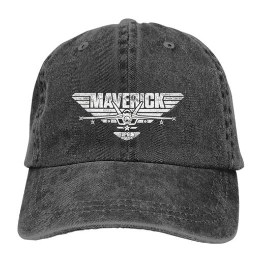 BQWRUUYM cappello multicolore berretto da cowboy da uomo con visiera top maverick logo jet centrato cappelli da baseball con visiera