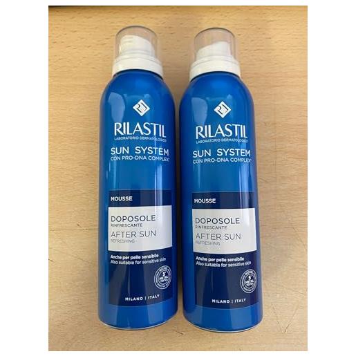 Generico rilastil sun system - mousse doposole rinfrescante per pelle sensibile, 2 x 200 ml