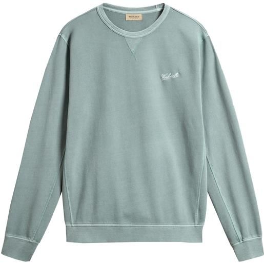 WOOLRICH felpa girocollo garent dyed