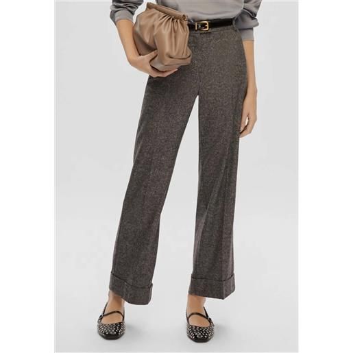 Emme marella pantalone donna lungo flanella lana leggera art. Favore1