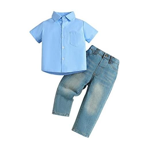 S-4XL Camicetta Di Jeans A Maniche Corte Estate Donna