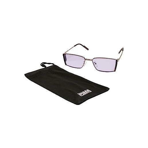 Urban classics occhiali da sole da uomo donna rettangolari retro, occhiali con astine in metallo protezione uv 400, disponibili in 3 colori