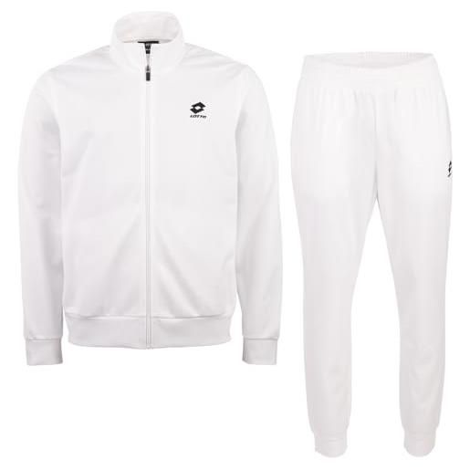 Lotto 1124055 - tuta da allenamento, da uomo, vestibilità normale, taglia m, colore: bianco chiaro