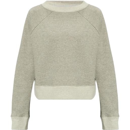 Victoria Beckham felpa con ricamo - grigio