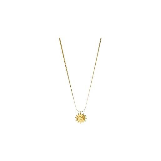 Purelei Collana Solea Con Ciondolo Sole – Acciaio Inox Placcato Oro/Argento/Oro Rosa, Lunghezza Regolabile 50-55 Cm | Gioiello Donna Ispirato Alle Hawaii