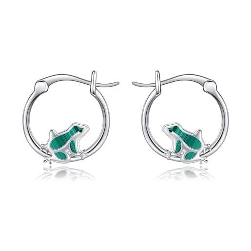Orecchini A Forma Di Rana Vintage In Argento – Anallergici E Leggeri, Regalo Perfetto Per Ragazze