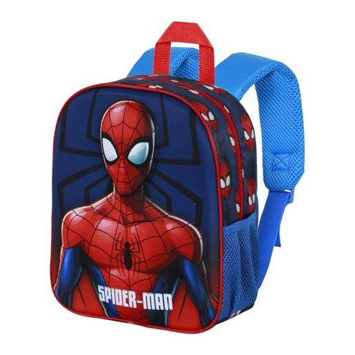 Marvel spiderman solid-zainetto 3d elite, blu, 26 x 31 cm, capacità 8 l