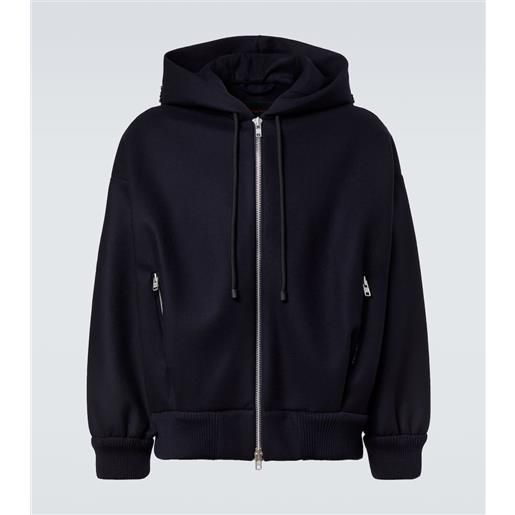 Simone Rocha felpa con cappuccio in misto lana