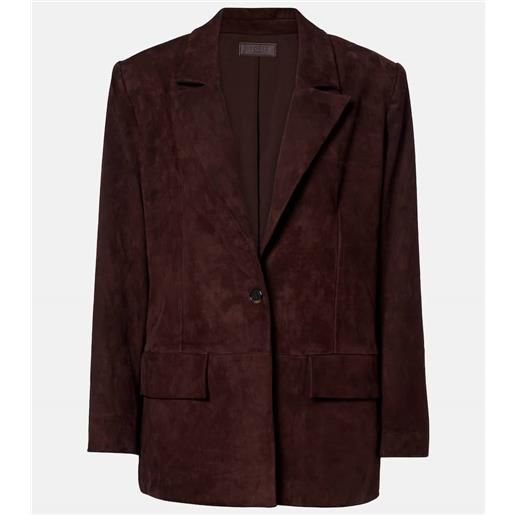 Stouls blazer in suede
