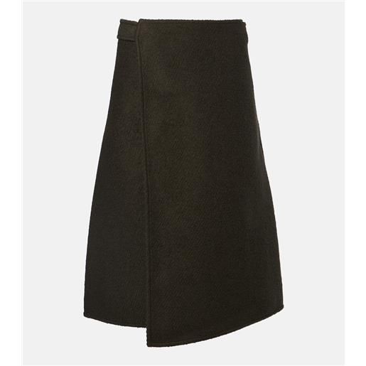 Proenza Schouler gonna a portafoglio bodhi in twill di misto lana bouclã©