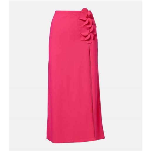 Karla Colletto pareo tess con applicazioni floreali