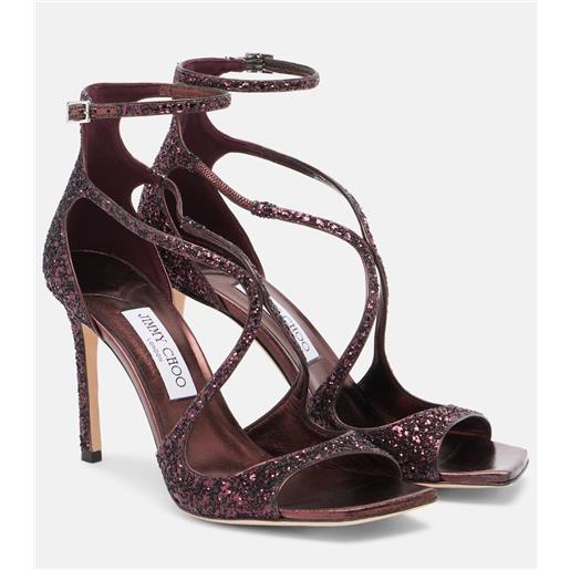 Jimmy Choo sandali azia 95 con glitter
