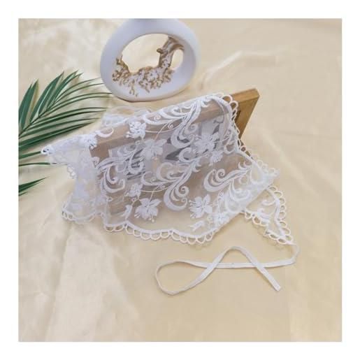 Wisafory 2 fasce per capelli in pizzo, elegante, triangolare, per capelli, alla moda, bandane, fiori, accessori per capelli, sciarpa, per donne, ragazze, feste, base giornaliera, 5#