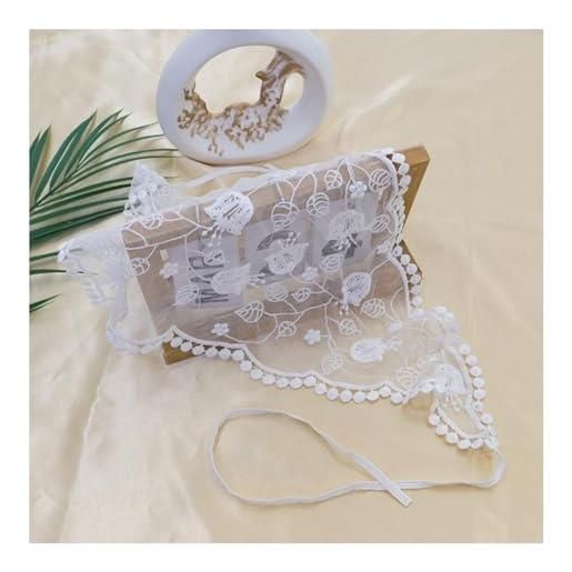 Wisafory 2 fasce per capelli in pizzo, elegante, triangolare, per capelli, alla moda, bandane, fiori, accessori per capelli, sciarpa, per donne, ragazze, feste, base quotidiana 1#