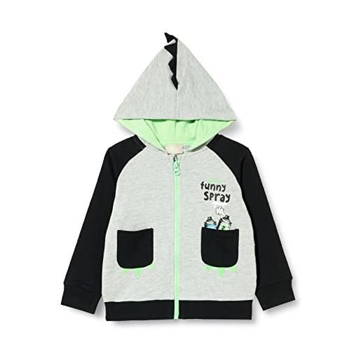 Chicco, felpa con cerniera per bimbo, bimbo 0-24, 9 mesi, grigio (935)