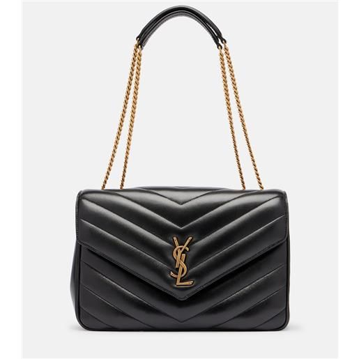 Saint Laurent borsa a spalla loulou large in pelle