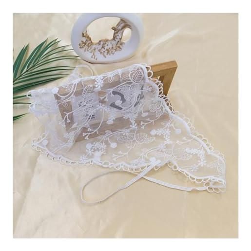 Wisafory 2 fasce per capelli in pizzo, elegante, triangolare, per capelli, alla moda, bandane, fiori, accessori per capelli, sciarpa, per donne, ragazze, feste, base quotidiana 4#