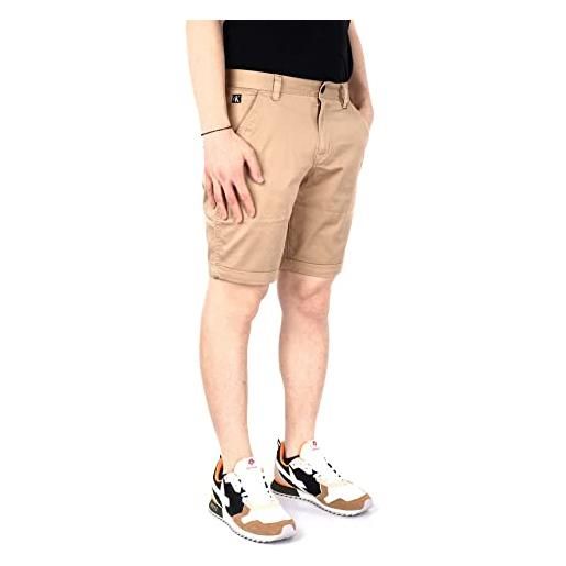 Calvin klein jeans pantaloncini bermuda da uomo marca Calvin Klein Jeans, modello chino short, realizzati in cotone beige
