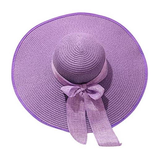 Generico berretto cotone donna estivo cappello pile uomo cappello x la pioggia cuffia termica per capelli copricapo antipioggia bandane donna estive capelli paglia viola taglia unica