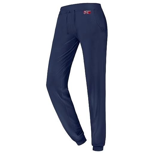 Nebulus pantaloni da jogging pearl donna, blu navy, l