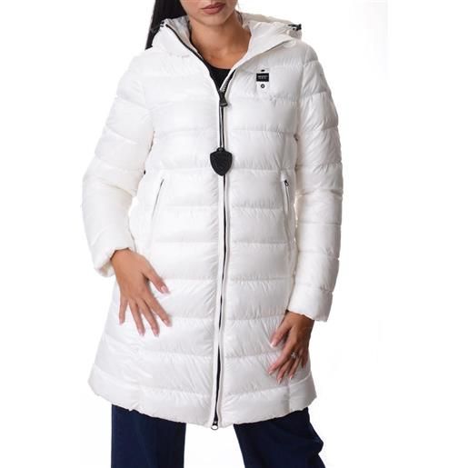 BLAUER piumino lungo micro rip adelaide - 25wbldk02069 - beige