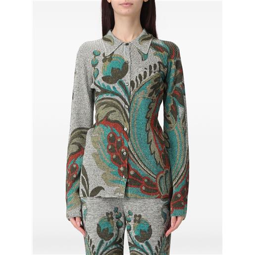 ETRO camicia con stampa paisley - grigio