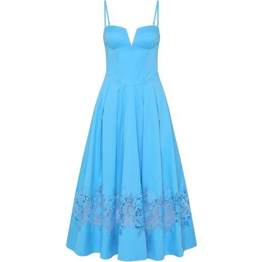 Rebecca Vallance abito montreux con inserti - blu