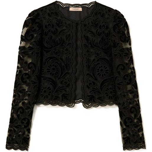 TWINSET cardigan con bottone singolo - nero