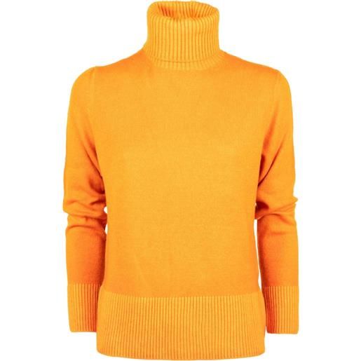Base Milano maglione a collo alto - arancione