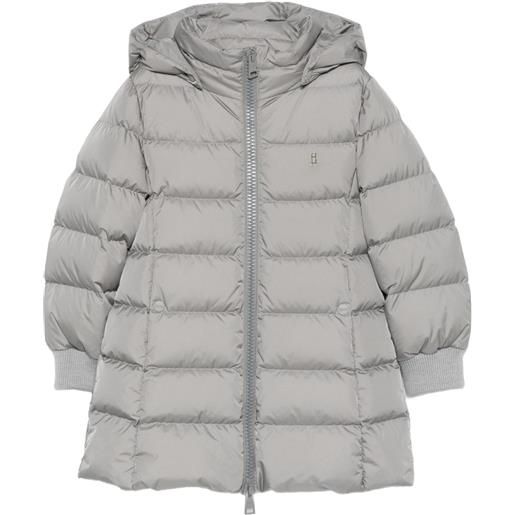 Herno Kids cappotto imbottito con cappuccio - grigio