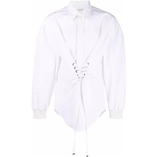 Alexander McQueen camicia a strati - bianco