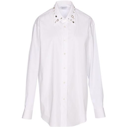 Alexander McQueen camicia con borchie - bianco