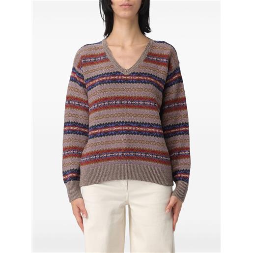 Lauren Ralph Lauren maglione con scollo a v - marrone