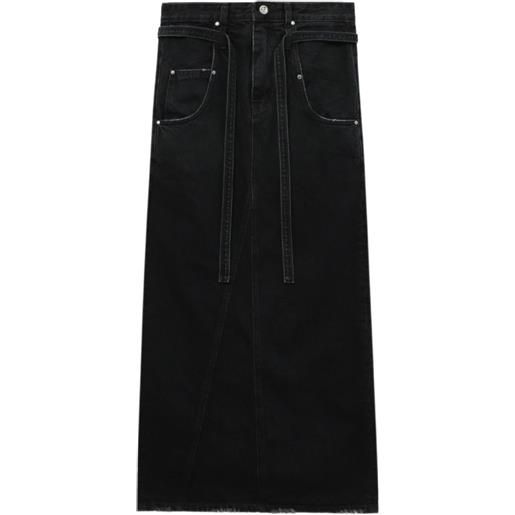 Low Classic gonna lunga con nodo - nero